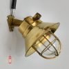 - DSC 8359 SL 10744 Antique Nautical Brass Wall Lamp 45 Degree