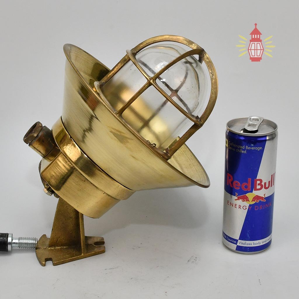 - DSC 8364 SL 10744 Antique Nautical Brass Wall Lamp 45 Degree