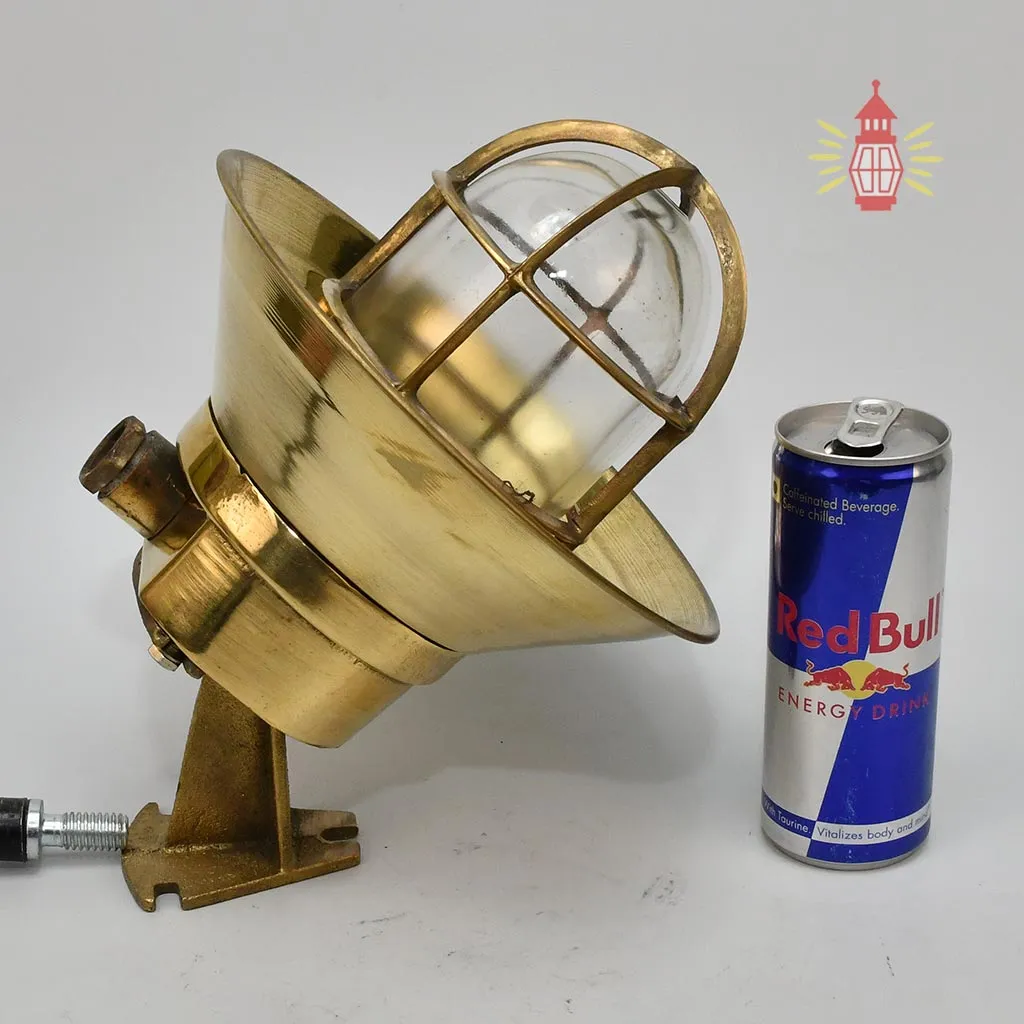 - DSC 8364 SL 10744 Antique Nautical Brass Wall Lamp 45 Degree