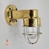Authentic Vintage Small 90 Degree Brass Nautical Passage Light