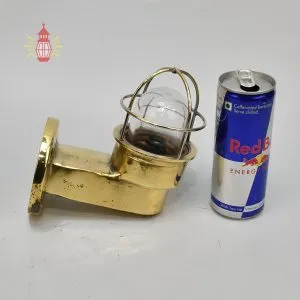 - DSC 8381 SL 10795 Authentic Vintage Small 90 Degree Brass Nautical Passage Light