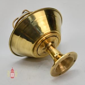 Marine Antique Brass Nautical Ceiling Mount Lamp with Shade