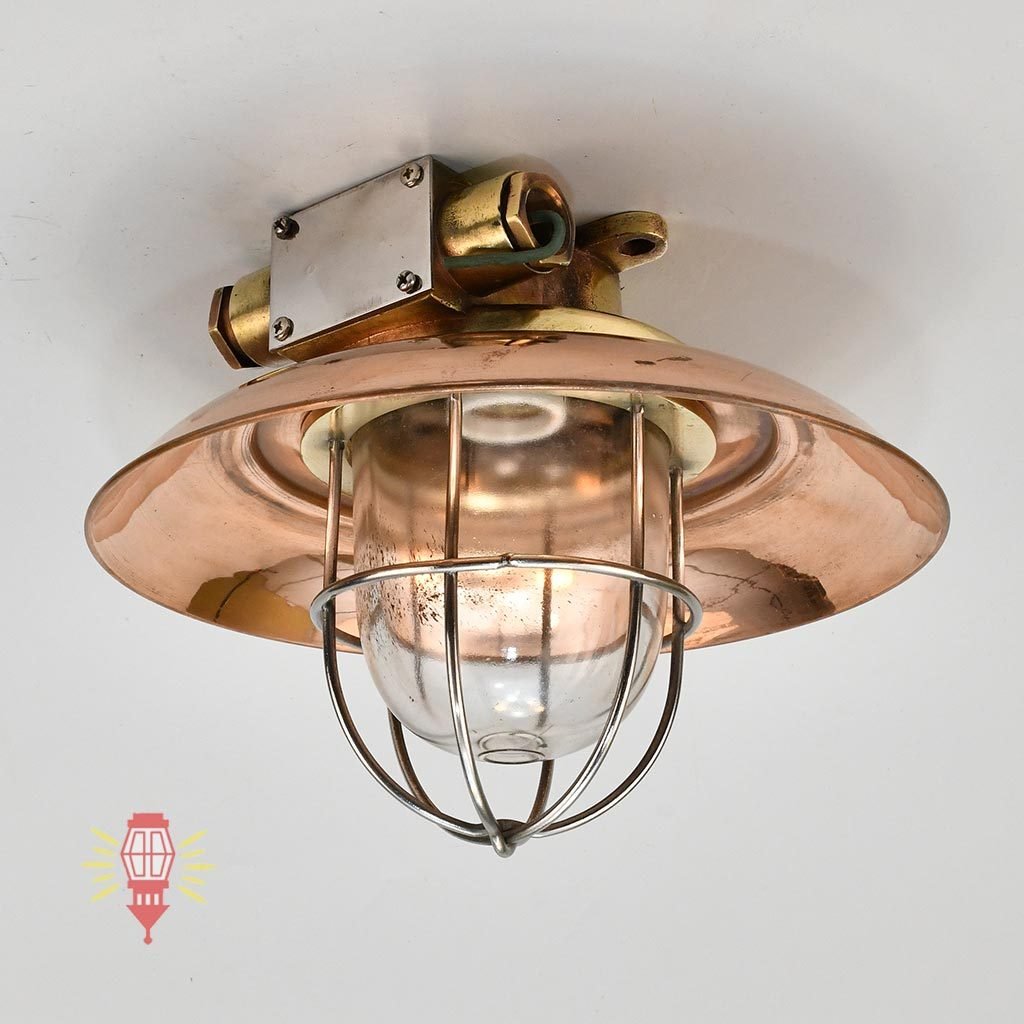 - SL 11752 1 rotated Authentic Vintage German Caven Brass Ceiling Light