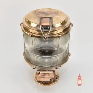 Authentic Vintage Brass Bulkhead Light – Polished Nautical Wall Lamp