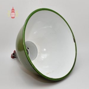 Authentic Vintage Green Iron Cargo Pendant Light