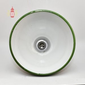 Authentic Vintage Green Iron Cargo Pendant Light