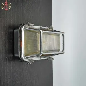 Authentic Vintage Aluminium Nautical Dome Wall Light