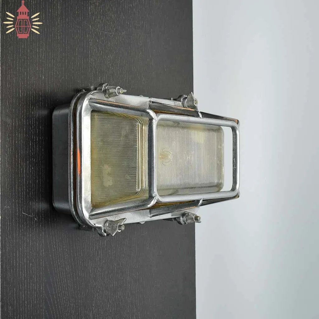 - SL 11771 Authentic Vintage Aluminium Nautical Dome Wall Light