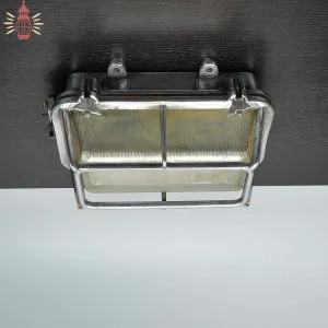 - SL 11771 1 Authentic Vintage Aluminium Nautical Dome Wall Light
