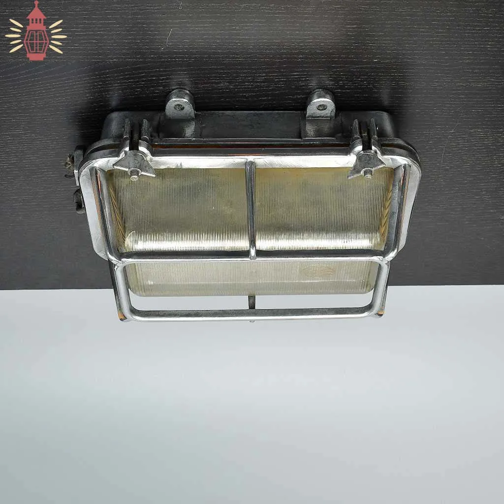 - SL 11771 1 Authentic Vintage Aluminium Nautical Dome Wall Light