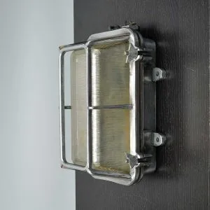 - SL 11771 4 Authentic Vintage Aluminium Nautical Dome Wall Light