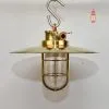 - SL 11774 Authentic Vintage Polished Brass Cargo Pendant Light