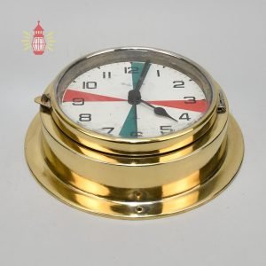 Authentic Vintage German Brass Nautical Clock