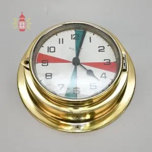 - SL 11782 1 Authentic Vintage German Brass Nautical Clock