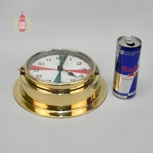 - SL 11782 3 Authentic Vintage German Brass Nautical Clock