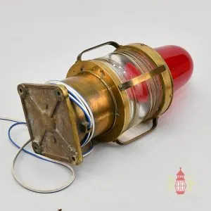 - SL 11815 1 Authentic Vintage Brass Red Port Navigation Light