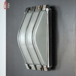 Authentic Vintage Polished Aluminium Nautical Wall Light