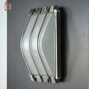 Authentic Vintage Polished Aluminium Nautical Wall Light