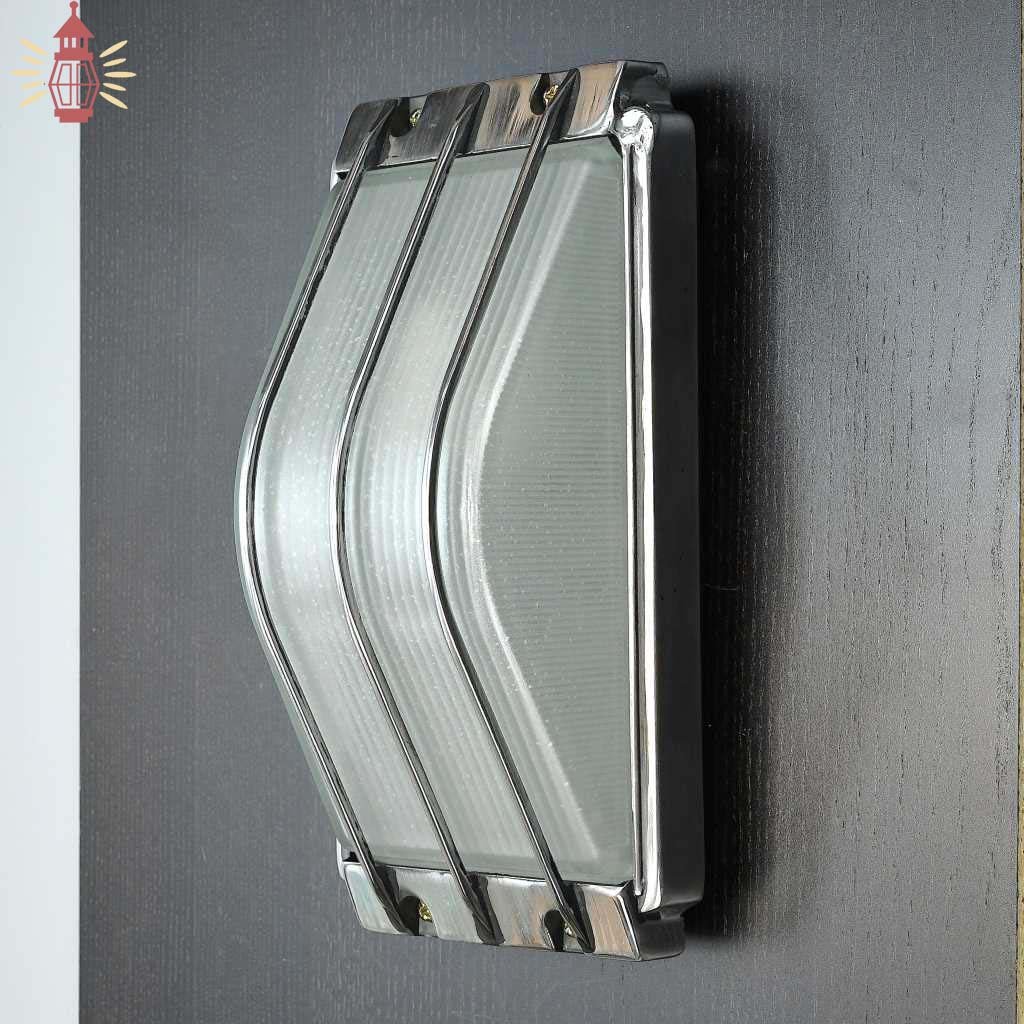 - SL 11852 3 Authentic Vintage Polished Aluminium Nautical Wall Light