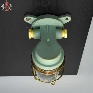 - SL 11858 1 Ban security Fiber lamp with brass cage