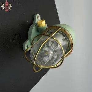 - SL 11858 2 Ban security Fiber lamp with brass cage