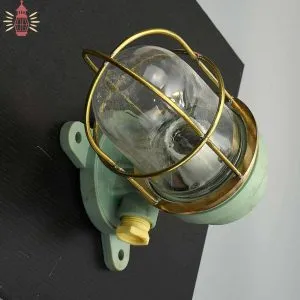 - SL 11858 3 Ban security Fiber lamp with brass cage