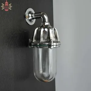 Authentic Vintage Polished Aluminium Nautical Passage Light
