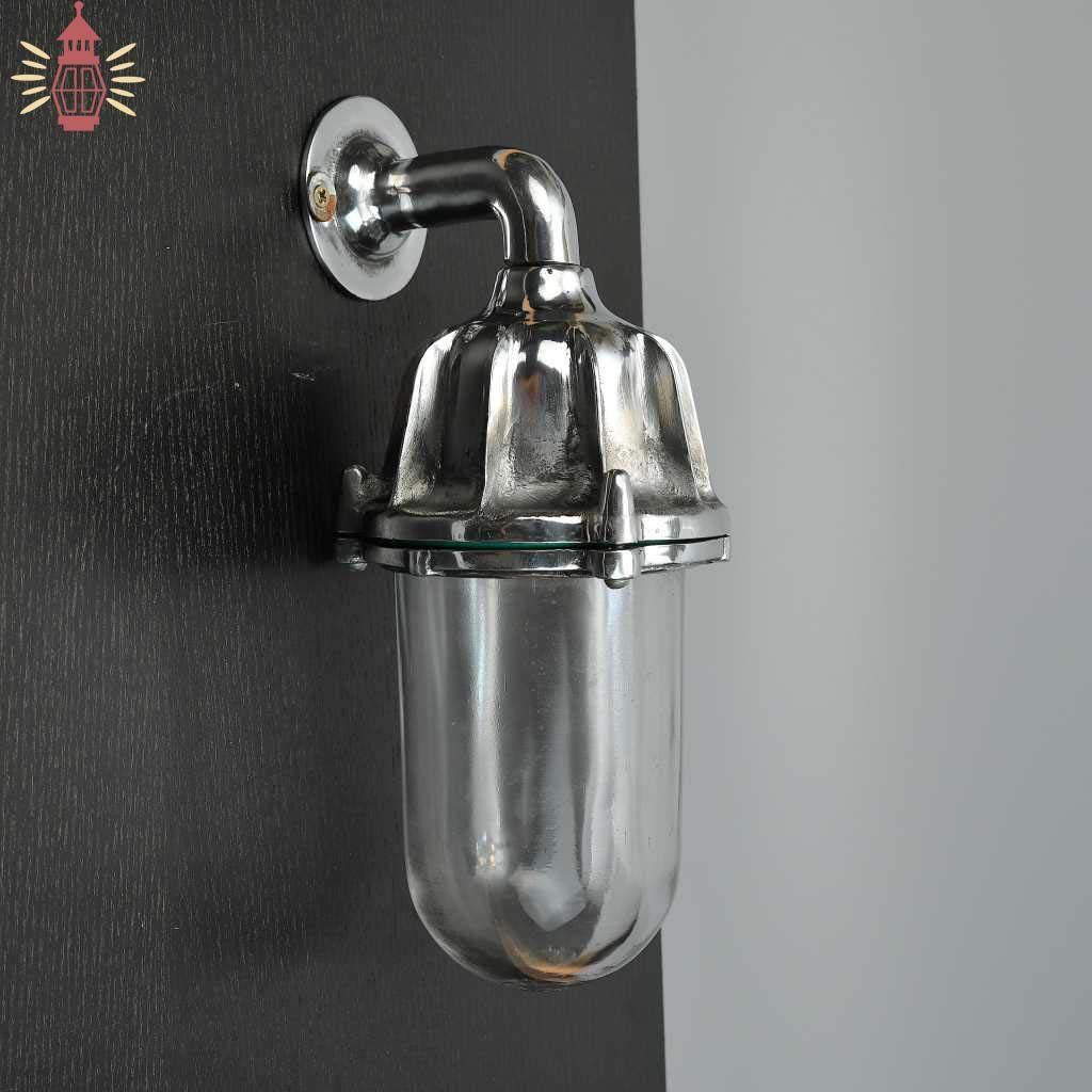 - SL 11860 Authentic Vintage Polished Aluminium Nautical Passage Light
