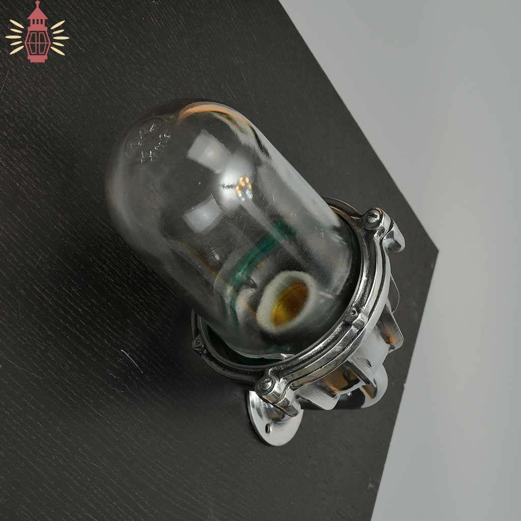 - SL 11860 3 Authentic Vintage Polished Aluminium Nautical Passage Light