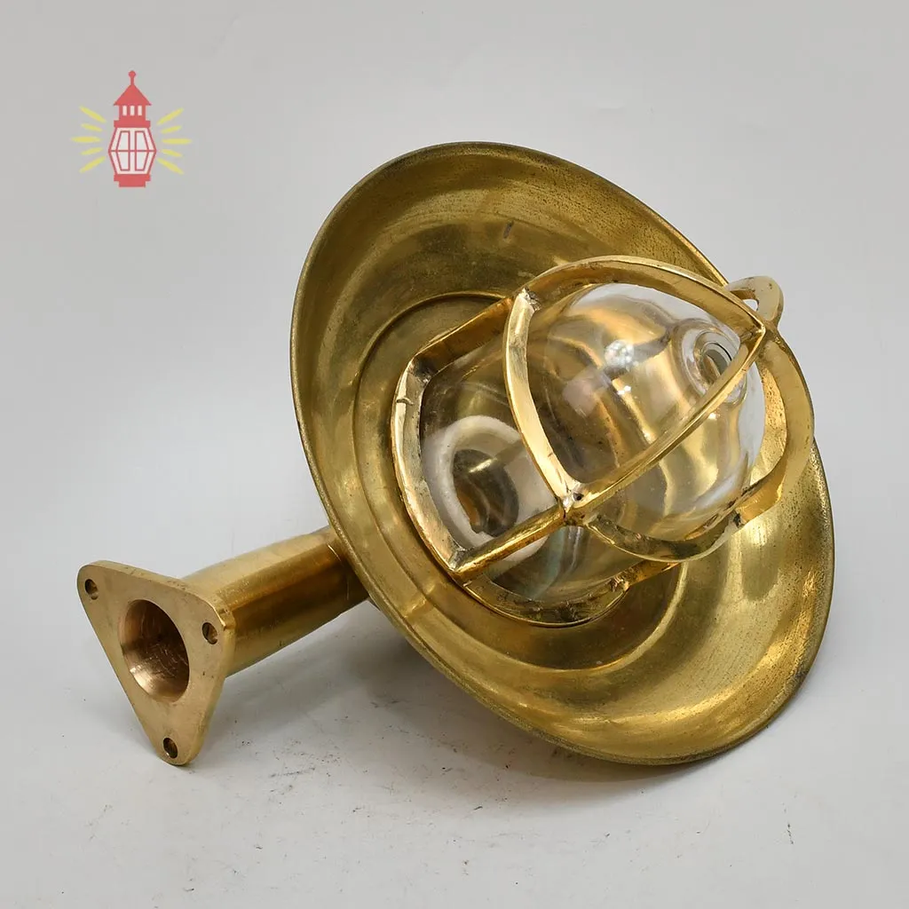 - DSC 8418 Authentic Vintage 1950s German Wiska Brass Shade Light