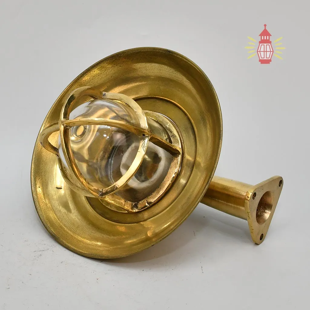 - DSC 8419 Authentic Vintage 1950s German Wiska Brass Shade Light