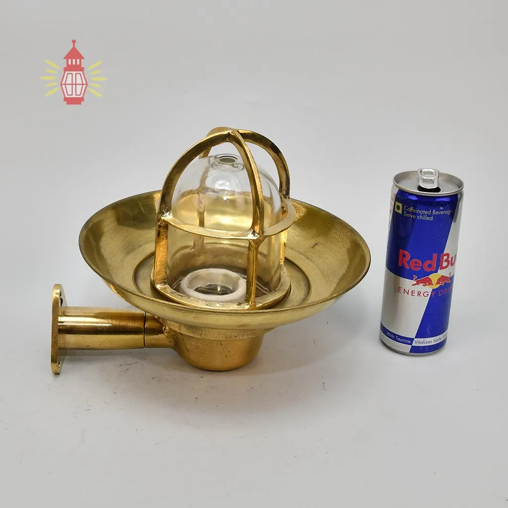 - DSC 8420 Authentic Vintage 1950s German Wiska Brass Shade Light