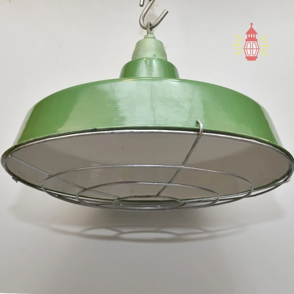 - SL 12282 Authentic Vintage Green Cargo Pendant Light