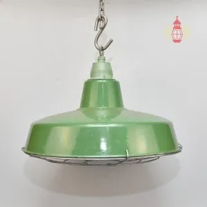- SL 12282 1 Authentic Vintage Green Cargo Pendant Light