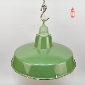 Authentic Vintage Green Cargo Pendant Light