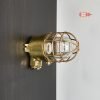 - SL 12692 Authentic Vintage Wiska Brass Bulkhead Light – Heavy Nautical Wall Lamp