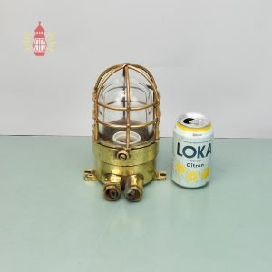- SL 12692 5 Authentic Vintage Wiska Brass Bulkhead Light – Heavy Nautical Wall Lamp