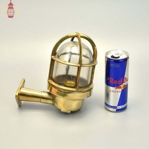 Vintage Wiska 90 Degree Brass Bulkhead Light