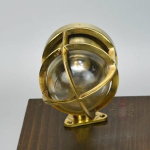 Vintage Wiska 90 Degree Brass Bulkhead Light