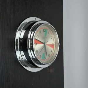 Authentic Vintage Nautical Radio Room Clock – Maritime Salvage Timepiece