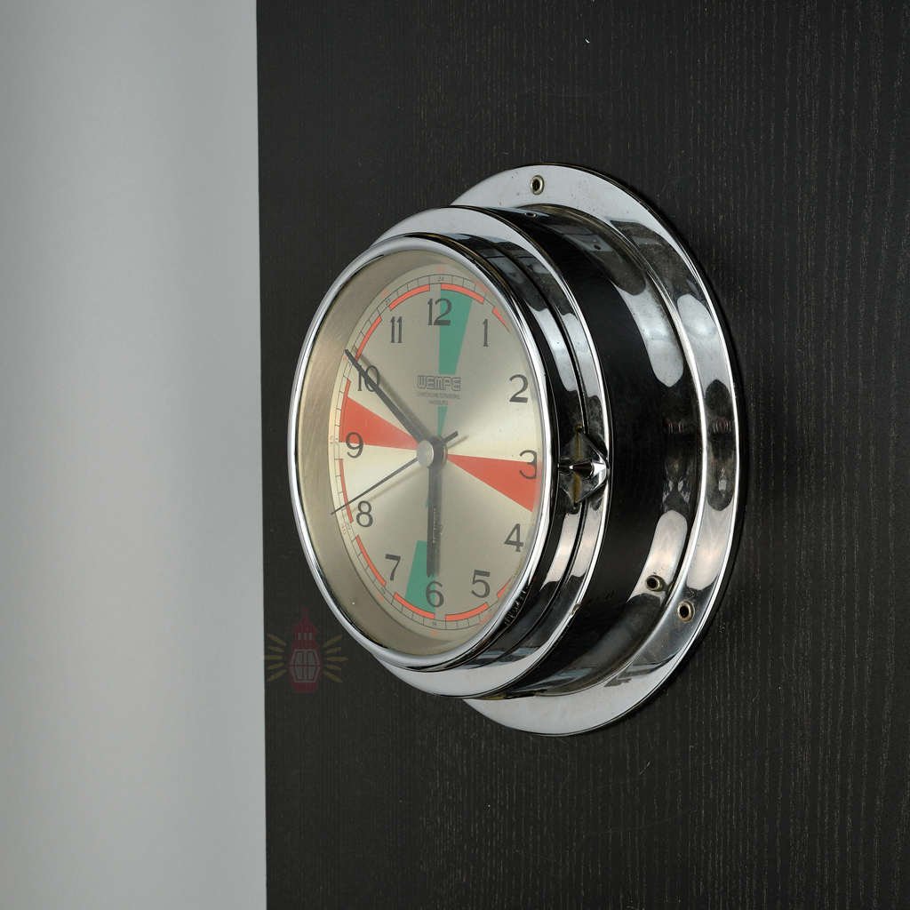 - SC 11025 1 Authentic Vintage Nautical Radio Room Clock – Maritime Salvage Timepiece