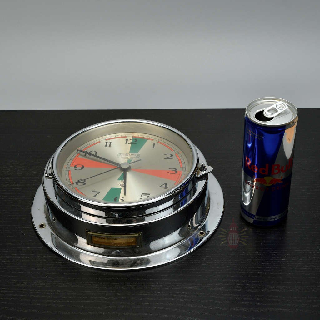 - SC 11025 2 Authentic Vintage Nautical Radio Room Clock – Maritime Salvage Timepiece