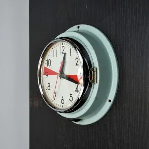 - SC 11769 2 Authentic Vintage Citizen Radio Room Clock with Red Dial – Nautical Salvage