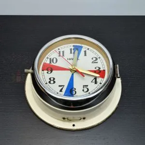 - SC 11775 4 Authentic Vintage Hanil Nautical Radio Clock with Colourful Dial