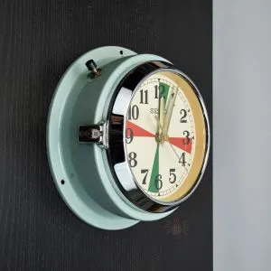Authentic Vintage Seiko Marine Radio Room Clock with Colour Dial – Nautical Salvage