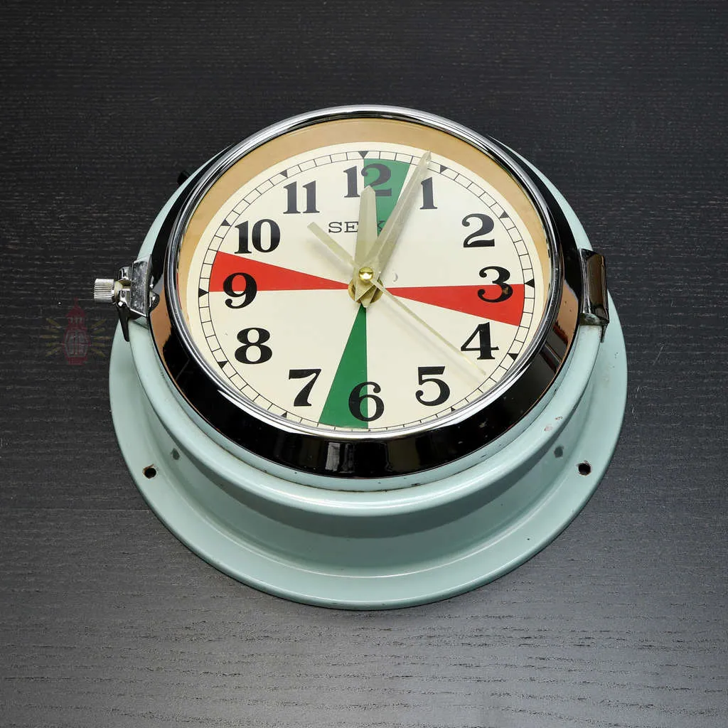 - SC 11777 4 Authentic Vintage Seiko Marine Radio Room Clock with Colour Dial – Nautical Salvage