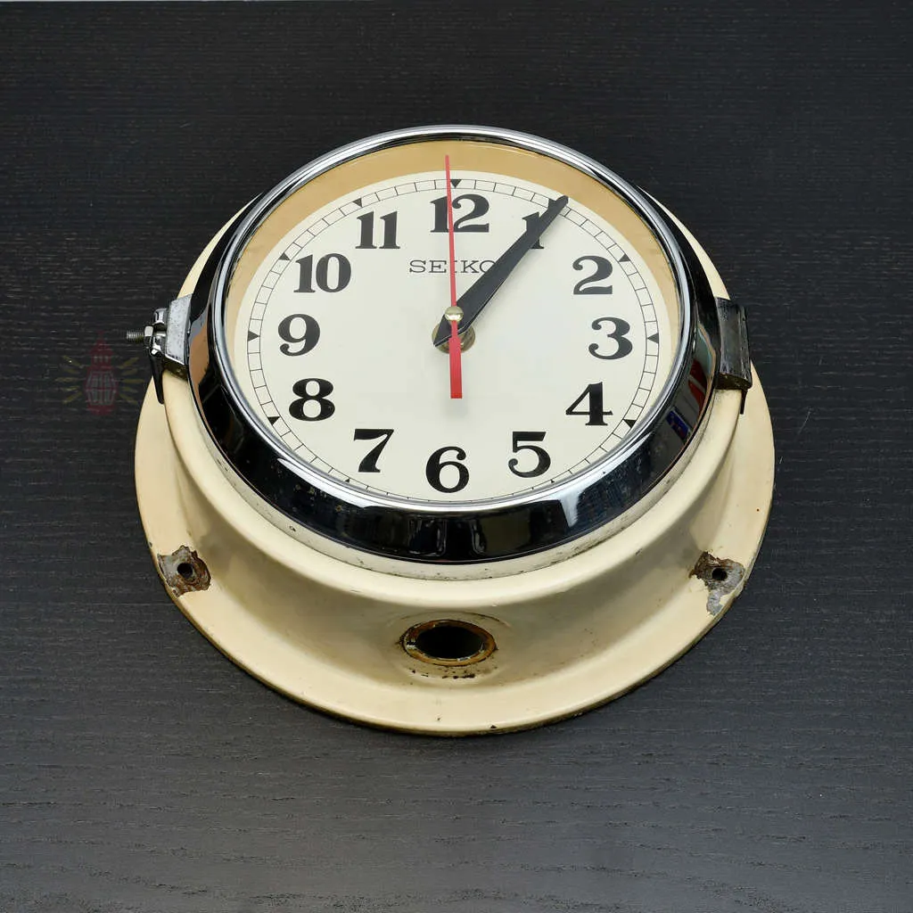 - SC 11803 3 Authentic Vintage Seiko Ship Clock – Original Nautical Timepiece