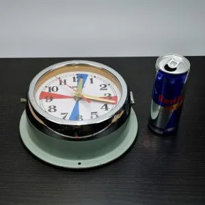 Authentic Hanil Radio Room Clock with Colour Dial blue – Vintage Maritime Salvage