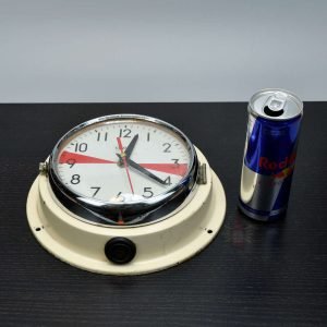 Authentic Citizen Radio Silence Clock with Red Dial – Vintage Nautical Salvage