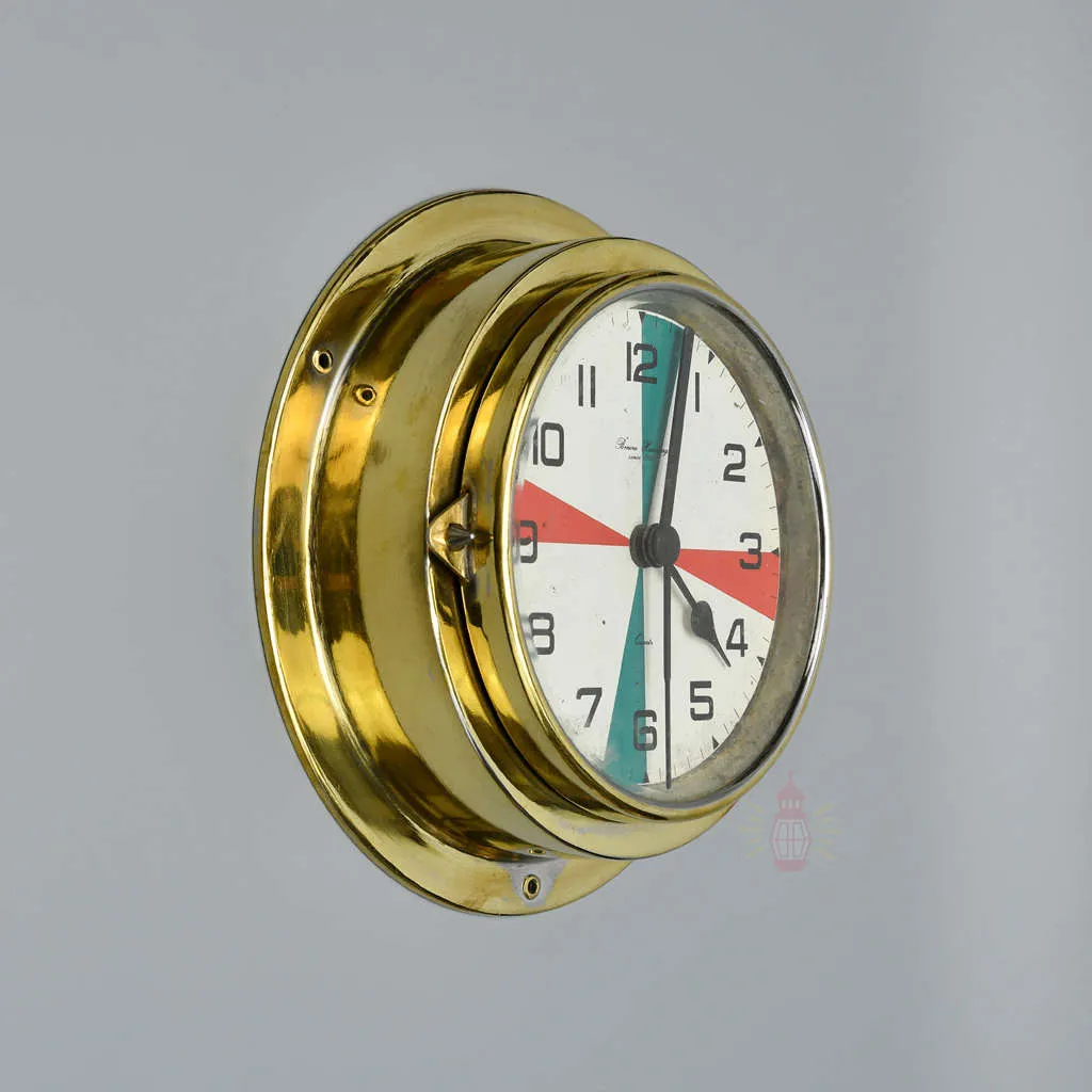 - SC 13278 Antique Brass Ship Radio Clock